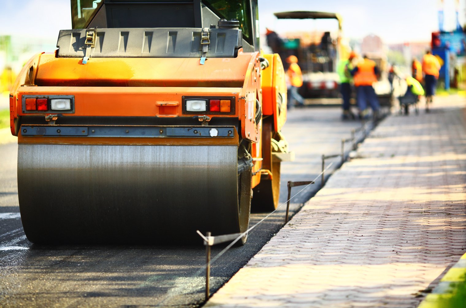 Road construction.